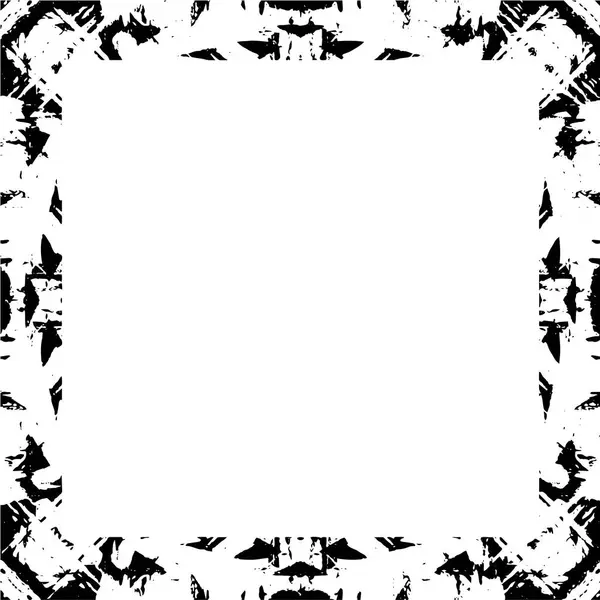 Grunge Texture Frame Black White Rough Texture — Archivo Imágenes Vectoriales
