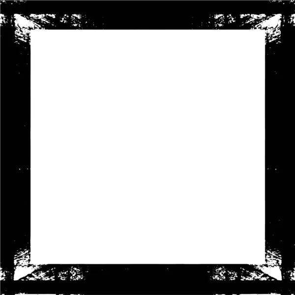 Black White Monochrome Old Grunge Vintage Frame Background Abstract Antique — Vetor de Stock