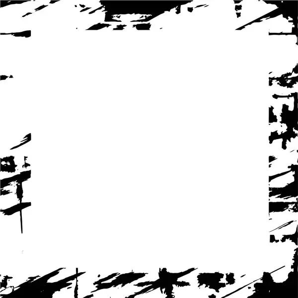 Black White Monochrome Old Grunge Vintage Frame Background Abstract Antique — Stockvector