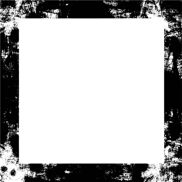 Λευκό Φόντο Μαύρο Πλαίσιο Grunge Για Σχεδιασμό — Διανυσματικό Αρχείο