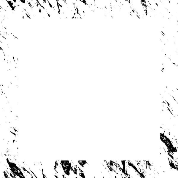 Kwadratowa Granica Grungy Teksturowanym Stylu Kadrowania Obrazów — Wektor stockowy