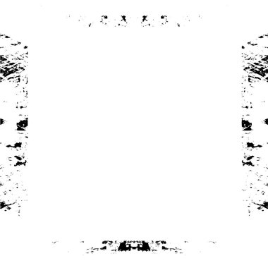 Beyaz arka planda siyah grunge çerçeve