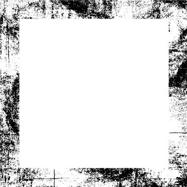 black and white vector square frame background 