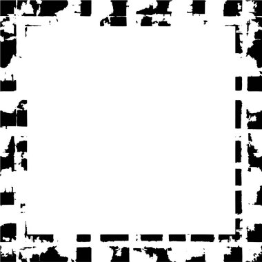 dark grunge geometric pattern in frame style 