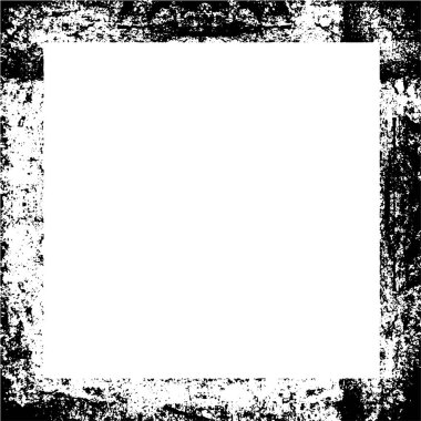 Tasarım için grunge siyah çerçeve ile beyaz arkaplan