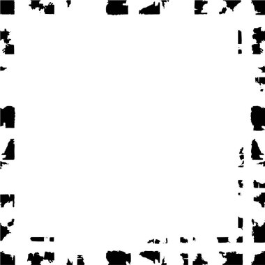dark grunge geometric pattern in frame style 