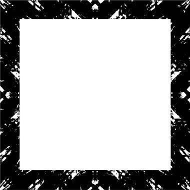 dark grunge geometric pattern in frame style 