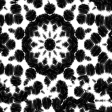 Siyah beyaz arkaplan, baskı ya da poster için geometrik desen. Vektör çizimi. Grafik tasarımı, soyut arkaplan