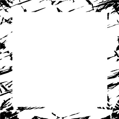 black and white grunge frame background texture 