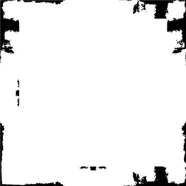 black and white grunge frame background texture 
