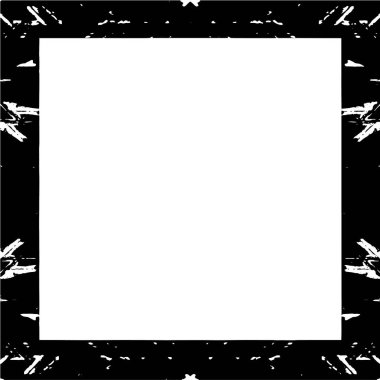 black and white grunge frame background texture 