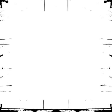 Beyaz arka planda siyah grunge çerçeve