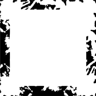 black and white grunge frame background 
