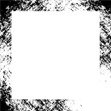 soyut antika desenli siyah ve beyaz monokrom grunge çerçeve   