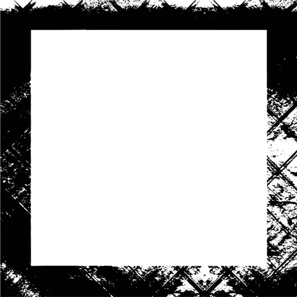 Dark Grunge Geometric Pattern Frame Style — Stockový vektor