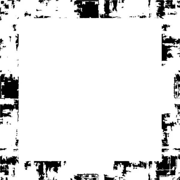 Dark Grunge Geometric Pattern Frame Style — ストックベクタ