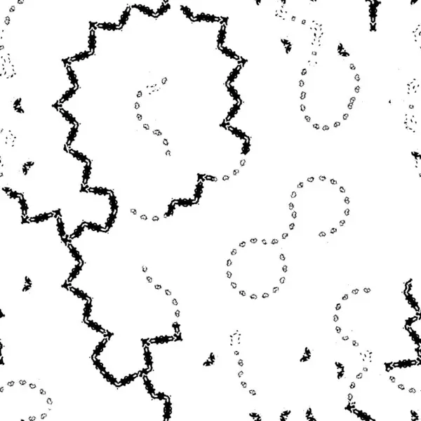 Geometric Pattern Black White Background Print Poster Vector Illustration Graphic — Stock Vector