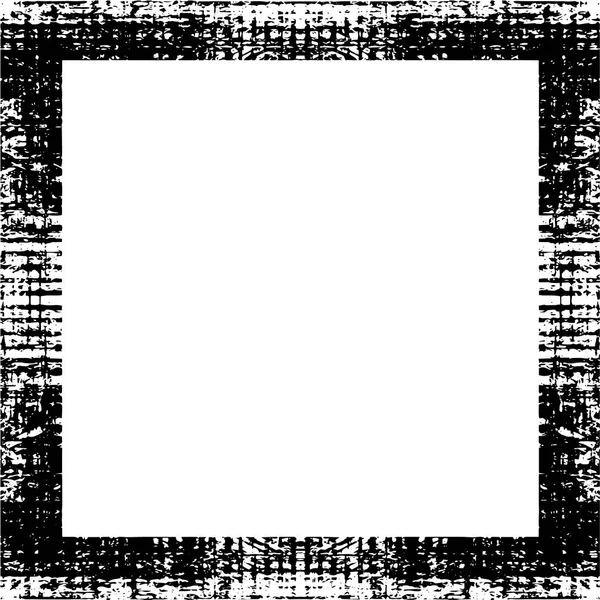 Schwarzer Grunge Rahmen Auf Weißem Hintergrund — Stockvektor