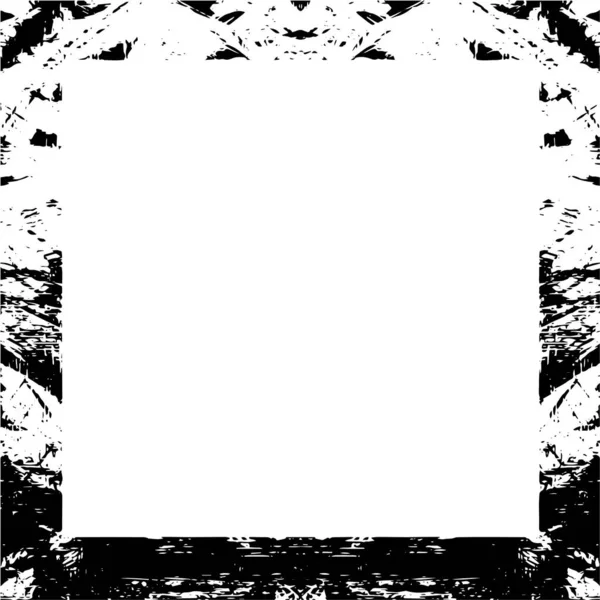 Schwarzer Grunge Rahmen Auf Weißem Hintergrund — Stockvektor