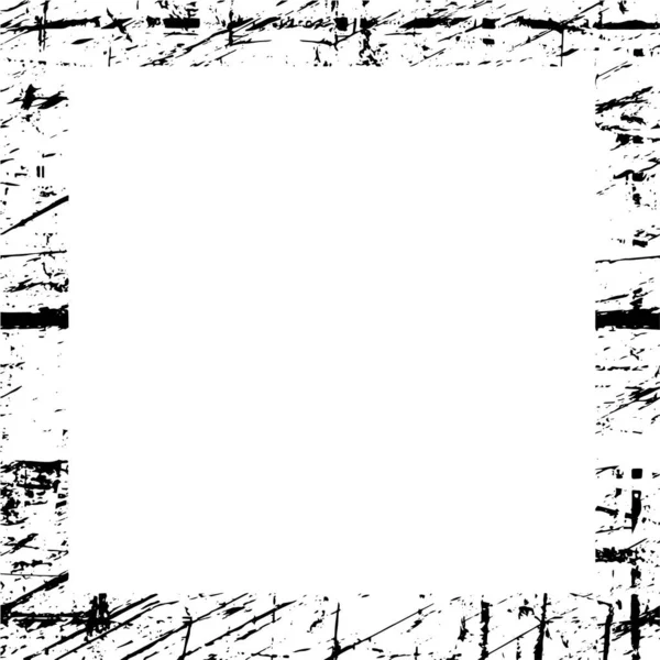 Black White Grunge Frame Background — Stockvektor
