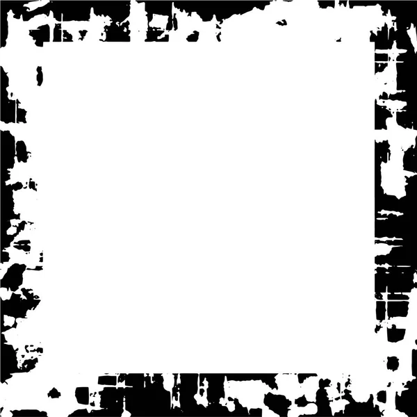 Black White Grunge Frame Background — Stockový vektor