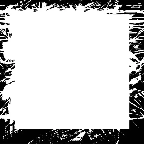 Black White Grunge Frame Background — Stockvector