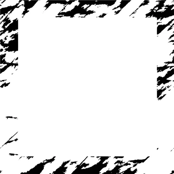Black White Grunge Frame Background — Stok Vektör