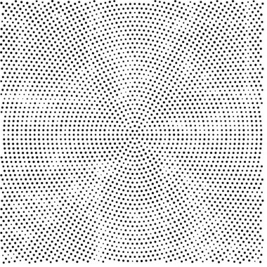 Siyah ve beyaz renkli soyut noktalı arkaplan, vektör illüstrasyonu