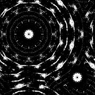 Soyut el çizimi siyah ve beyaz desenli kusursuz doku..