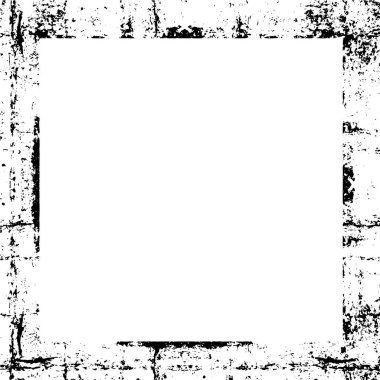 Tasarım için grunge siyah çerçeve ile beyaz arkaplan