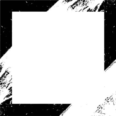 Fırça darbeleriyle siyah renk çerçevesi 