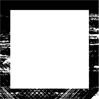 Fırça darbeleriyle siyah renk çerçevesi 