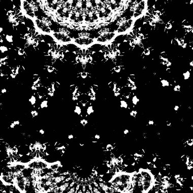 Soyut elementlerle kusursuz siyah desen