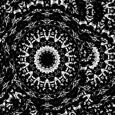 Soyut elementlerle kusursuz siyah desen