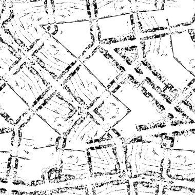 Soyut elementlerle kusursuz siyah desen