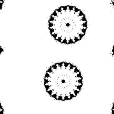 Soyut elementlerle kusursuz siyah desen