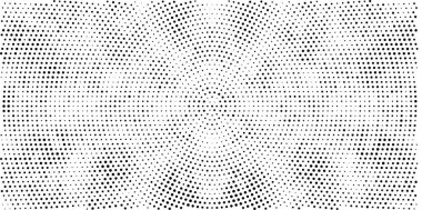 Siyah ve beyaz renkli soyut noktalı arkaplan, vektör illüstrasyonu