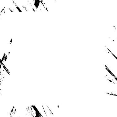 Beyaz arka planda siyah grunge çerçeve