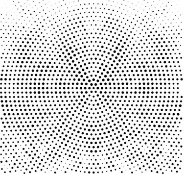 Noktalı deseni olan soyut siyah beyaz arkaplan, vektör illüstrasyonu