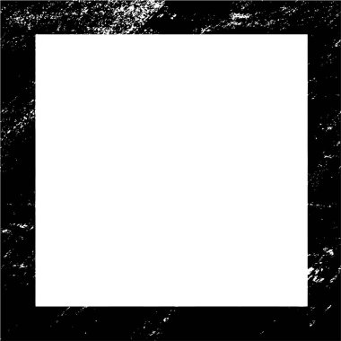 Beyaz arka planda siyah grunge çerçeve