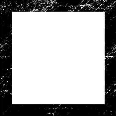 Beyaz arka planda siyah grunge çerçeve