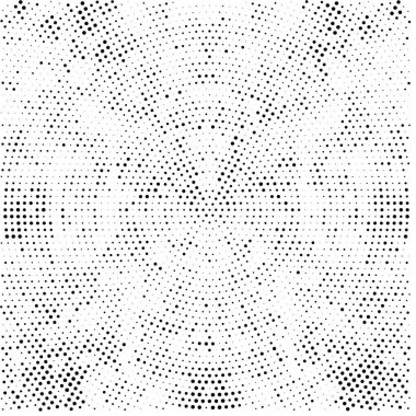 Noktalı deseni olan soyut siyah beyaz arkaplan, vektör illüstrasyonu