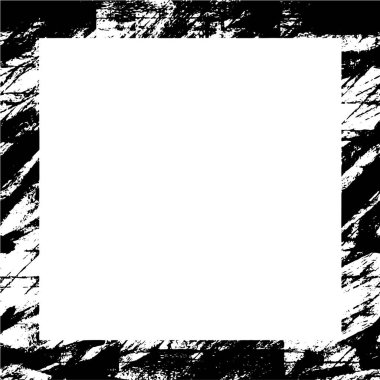 Beyaz arka planda siyah grunge çerçeve