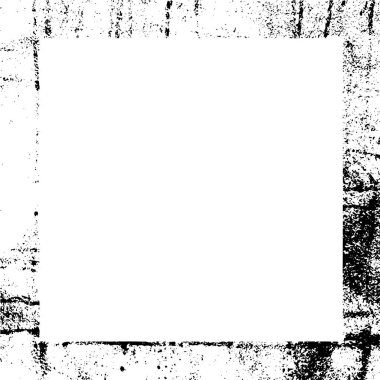 siyah ve beyaz grunge çerçeve arkaplanı, vektör illüstrasyonu 