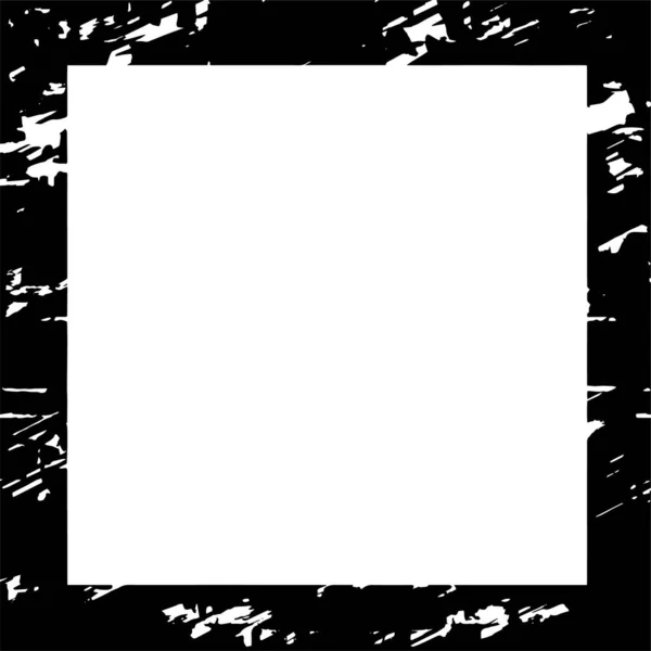 Grunge Černá Bílá Textura Rám Šablony Tmavý Špinavý Prach Překrývají — Stockový vektor
