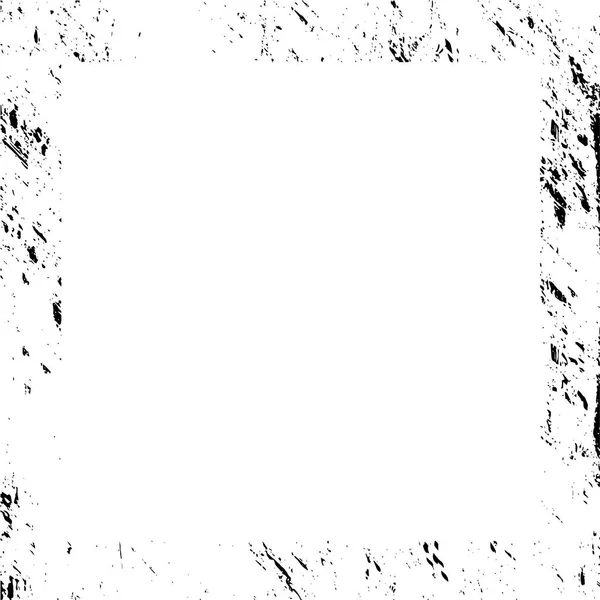 Πλαίσιο Μαύρο Περίγραμμα Grunge Λευκό Φόντο — Διανυσματικό Αρχείο