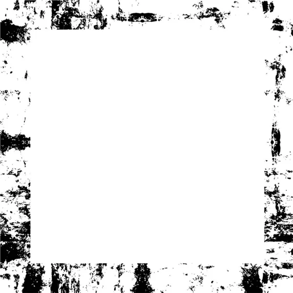 Черный Белый Монохромный Старый Гранж Винтажный Выветриваемая Рамка — стоковый вектор
