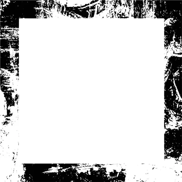 Sfondo Nero Bianco Grunge Frame Illustrazione Vettoriale — Vettoriale Stock