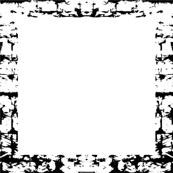 Schwarzer Grunge Rahmen Auf Weißem Hintergrund Notfall Illustration Einfach Über — Stockvektor