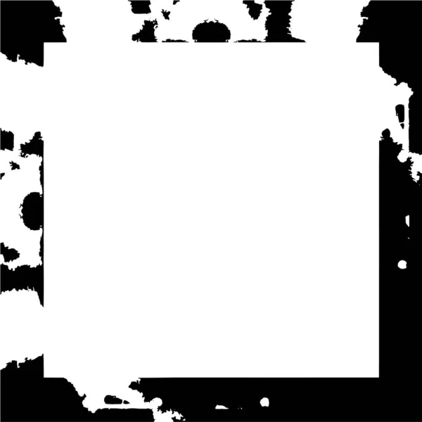 Monochromer Rahmen Abstrakter Schwarz Weißer Hintergrund Vektorillustration — Stockvektor